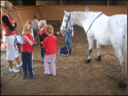 Reittraining im Kindercamp