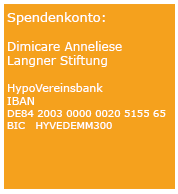 Spendenkonto - Dimicare Anneliese Langner Stiftung